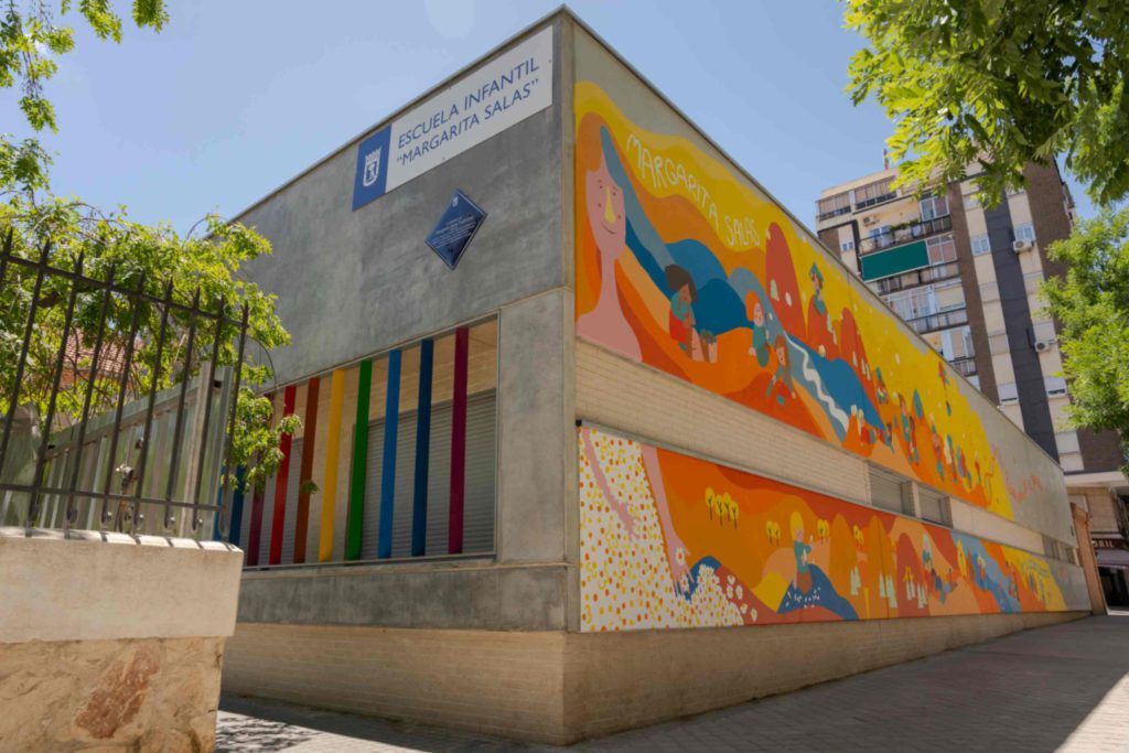 Fotografía realizada para el el dossier de fin de legislatura del Área de Gobierno de Obras y Equipamientos del Ayuntamiento de Madrid. Escuela.