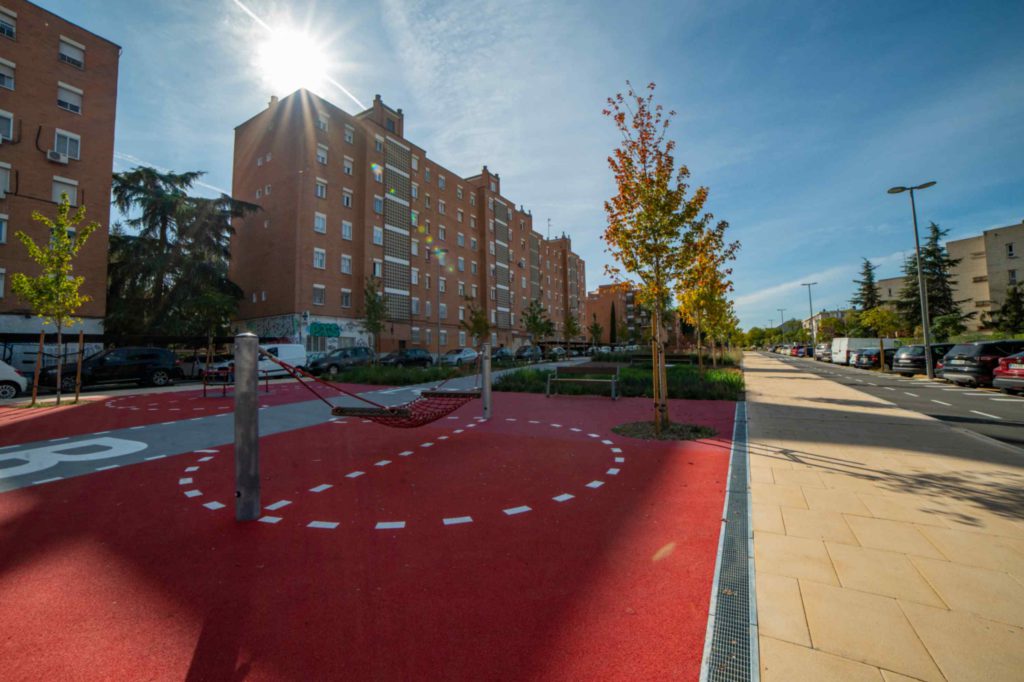 Fotografía realizada para el el dossier de fin de legislatura del Área de Gobierno de Obras y Equipamientos del Ayuntamiento de Madrid. Parque.
