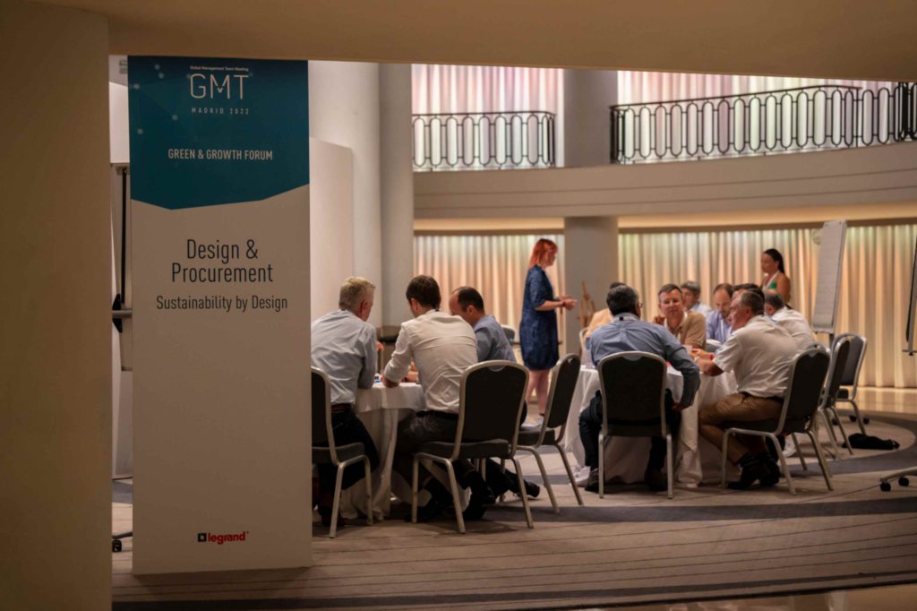 Fotografía del evento de Team Building de Legrand en Westing Palace, Madrid. reuniones y charlas.