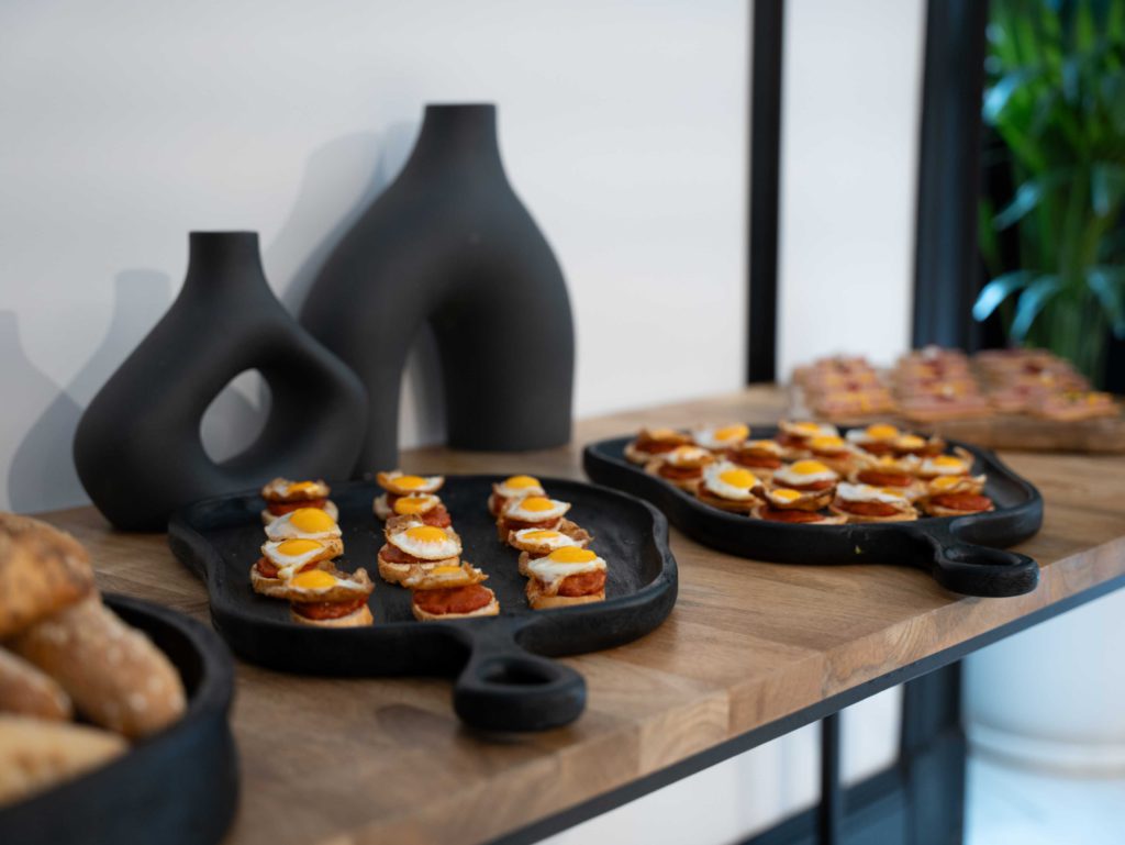 Fotografía del evento en Madrid del Instituto de Auditores internos. Catering.