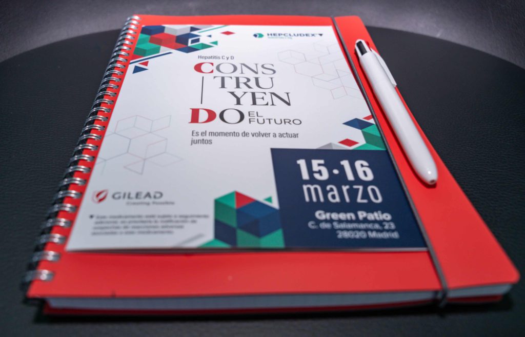 Fotografía del evento en Madrid de Gilead. Regalo de bienvenida.