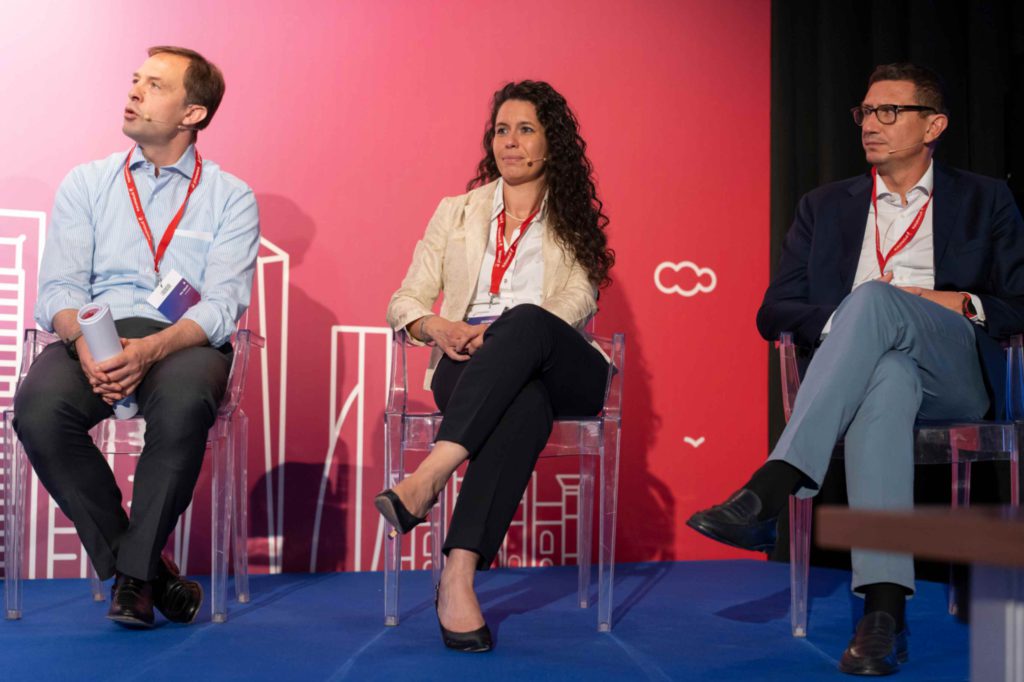 Fotografía de evento Prometeia en Madrid, en el hotel Westing Palace. Charla coloquio.