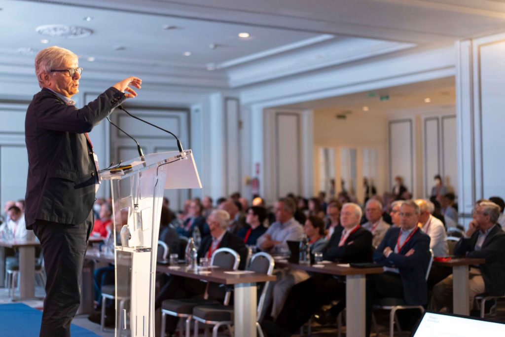 Fotografía de evento Prometeia en Madrid, en el hotel Westing Palace. Discurso.