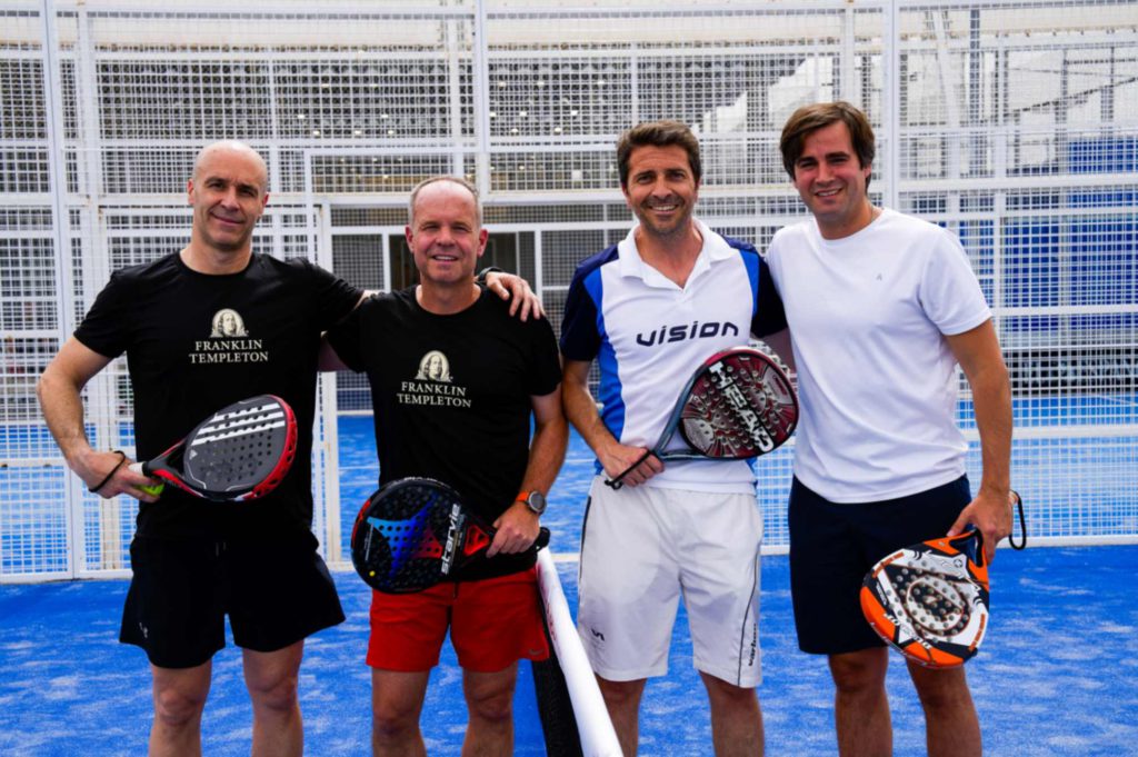 Fotografía Evento Épika Padel Tour. Foto inicio partido.