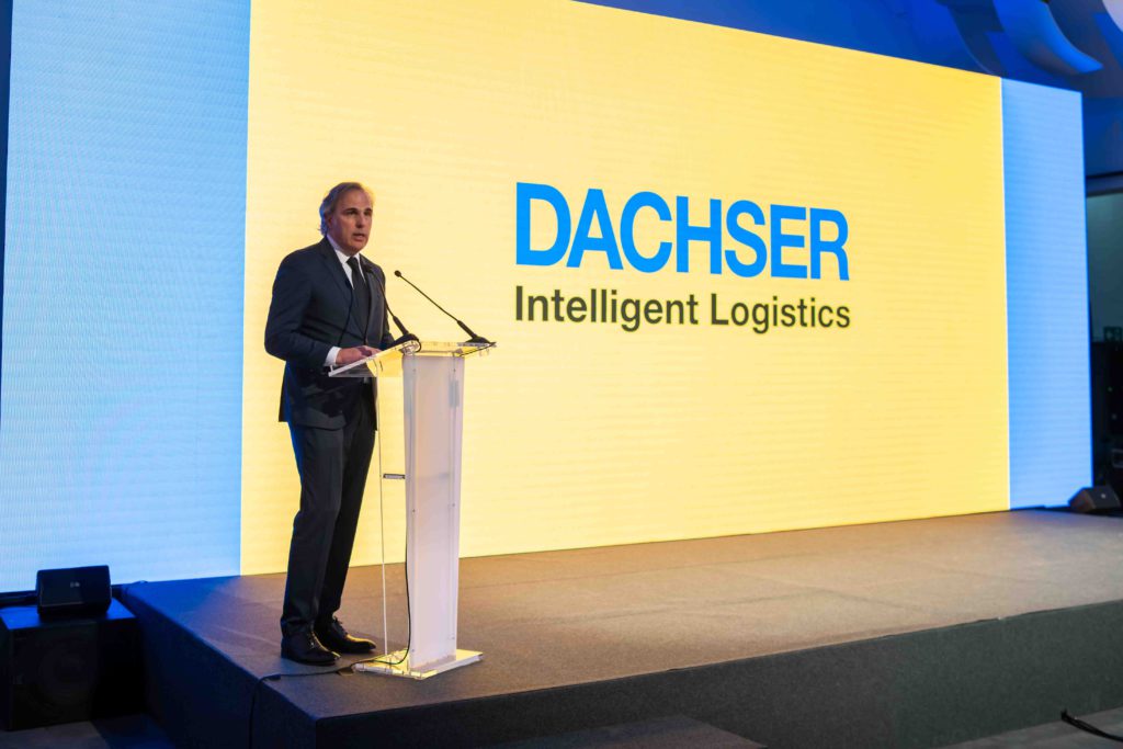Fotografía del Evento en Madrid de Dachser. Comienza el evento.