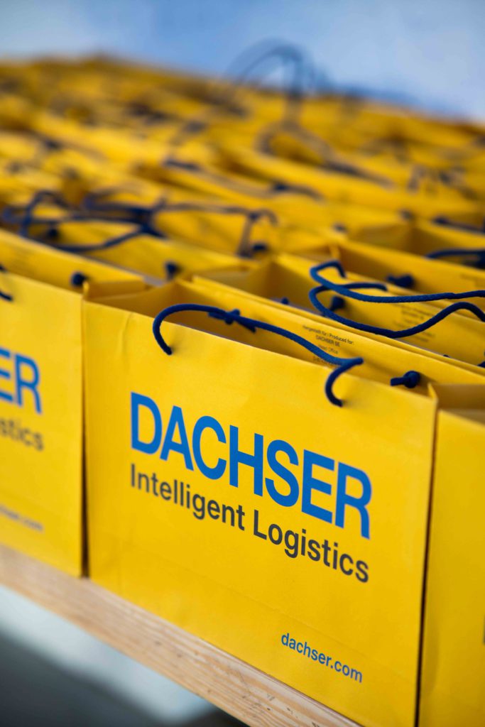 Fotografía del Evento en Madrid de Dachser. Regalos.