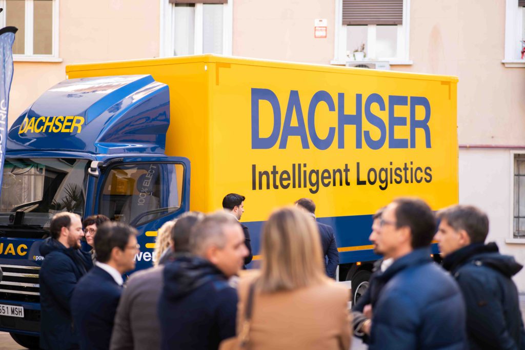 Fotografía del Evento en Madrid de Dachser. Espectación.