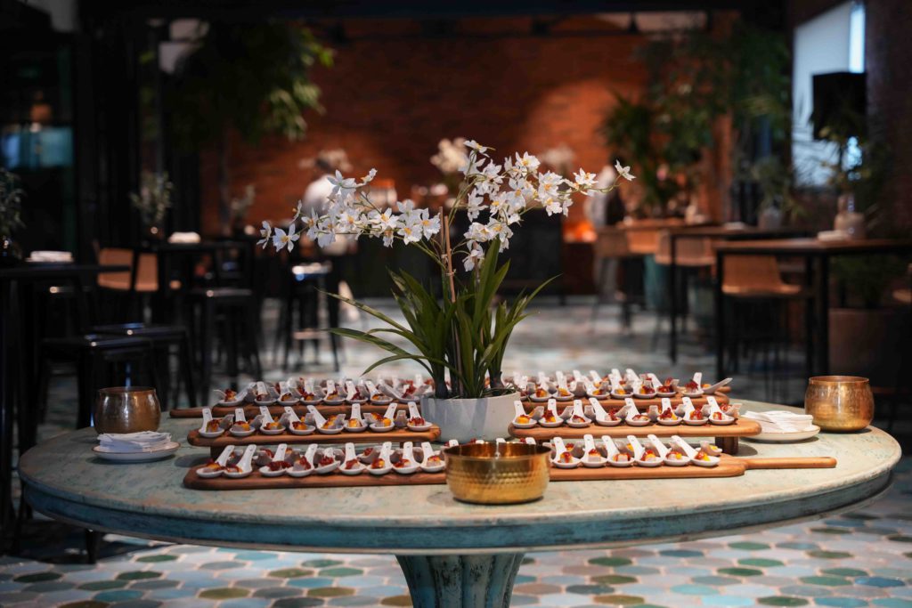 Fotografía de evento en Madrid - Inmoda -catering mesa