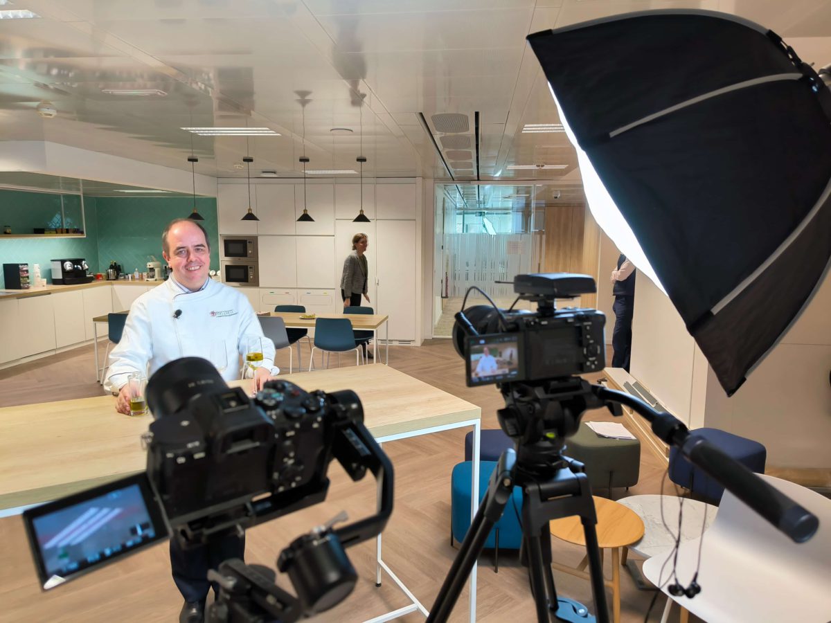 Grabación de video corporativo en Madrid - cocina financiera en Pictet